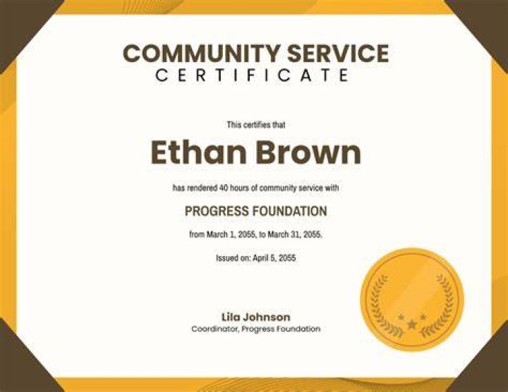 50 Hours Of Community Service