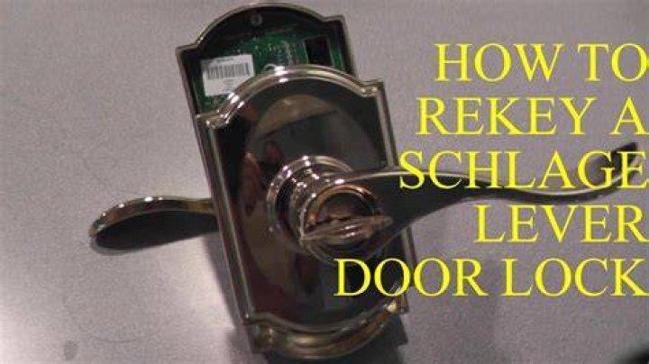 how to rekey a schlage lock