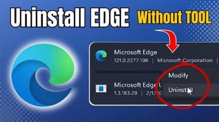 how to uninstall microsoft edge