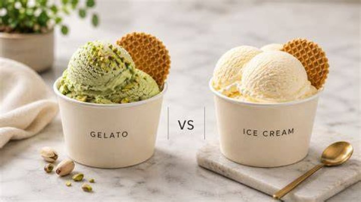 is gelato healthier than ice cream