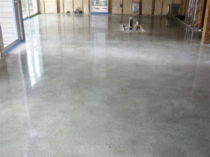 polished cement floors