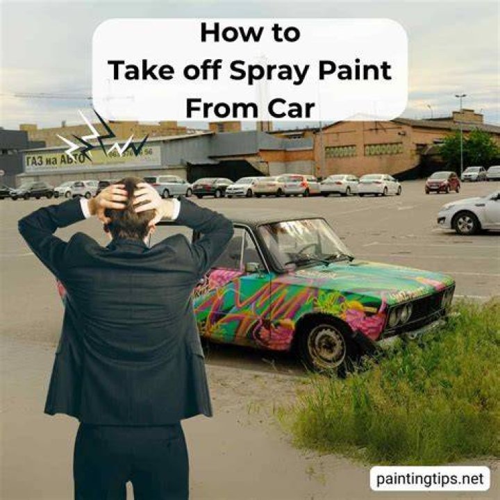 remove spray paint from car