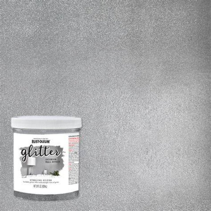 silver wall paint