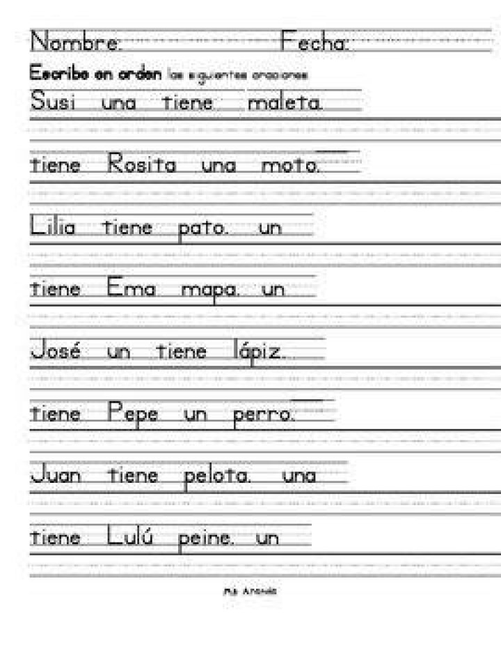 Spanish Sentence Unscrambler Spanish Sentence Unscrambler