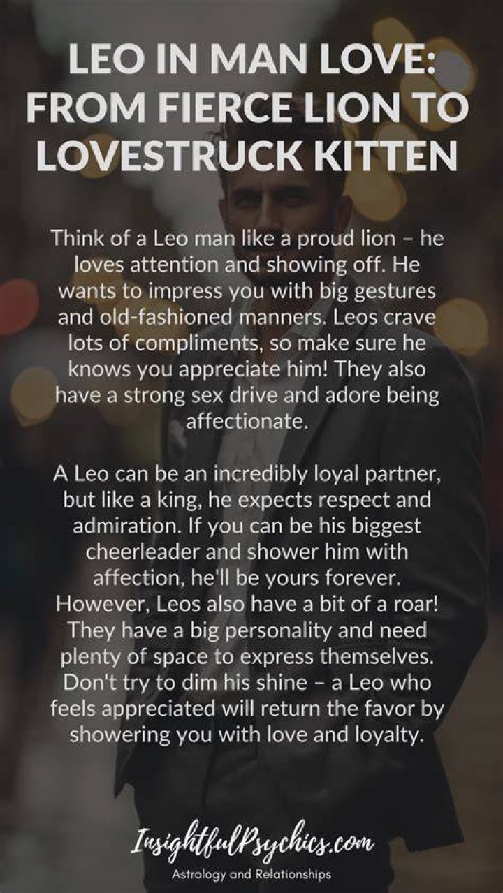 The Leo Man with Relationships